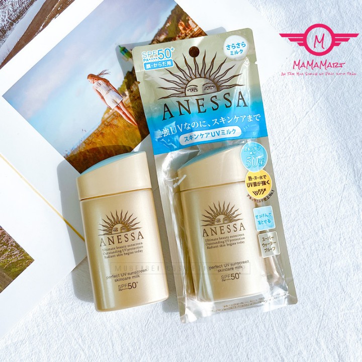 Kem chống nắng Anessa Perfect UV Nhật Bản SPF50+ 60ml ,bảo vệ và dưỡng ẩm da, phù hợp với mọi loại da | BigBuy360 - bigbuy360.vn