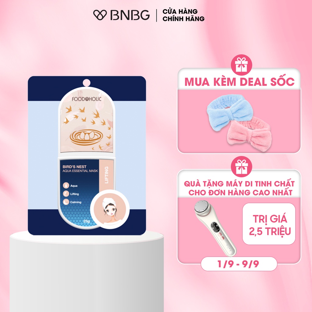 Mặt nạ dưỡng chất tổ yến dưỡng da toàn diện Foodaholic BIRD'S NEST Aqua Essential Mask 23g