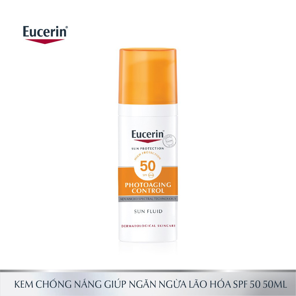 Kem Chống Nắng Ngăn Ngừa Lão Hóa Eucerin SPF50 Sun Fluid Photo Aging Control 50ml