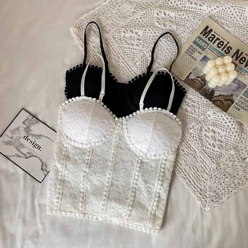 Áo Bra Ren Mềm Cradin Sang Chảnh Cao Cấp Có Đệm Ngực Tháo Rời 1873