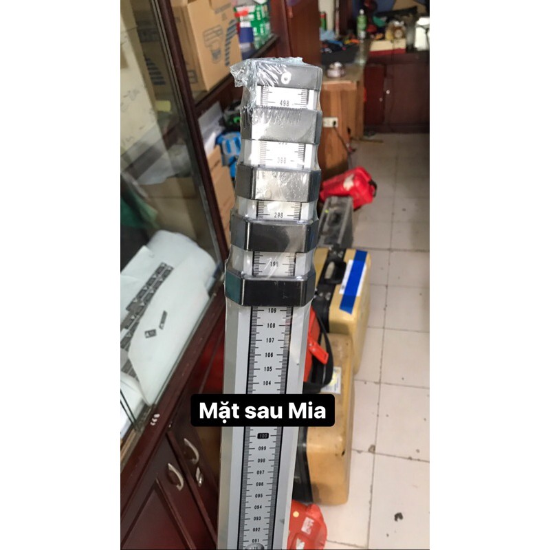 Mia nhôm máy thủy bình 5m 💯 Hàng chuẩn | Có bảo hành - ✴️ Aluminum Leveling Professional Rod ✴️