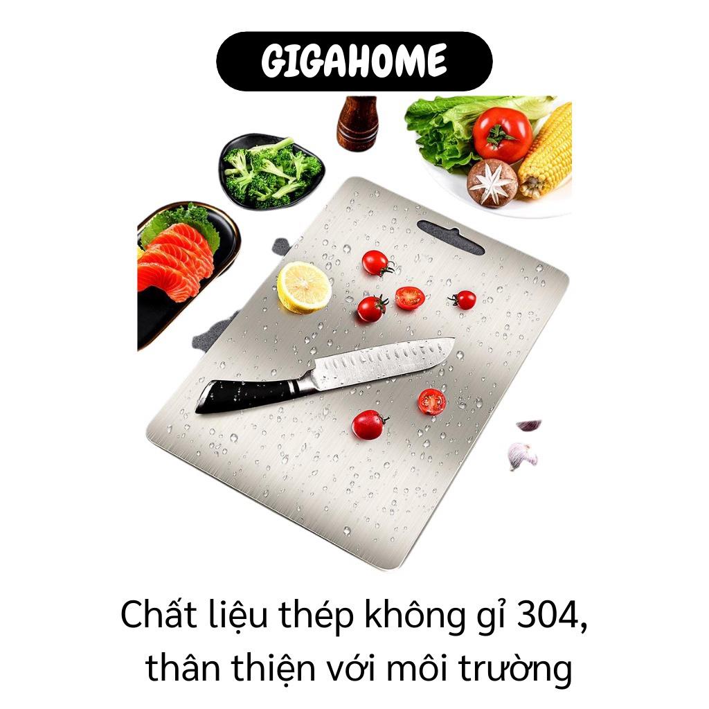 Thớt Thép 304 Cao Cấp GIGAHOME Thớt Cắt Thực Phẩm Kháng Khuẩn, Chống Ẩm Mốc Độc Hại 8210