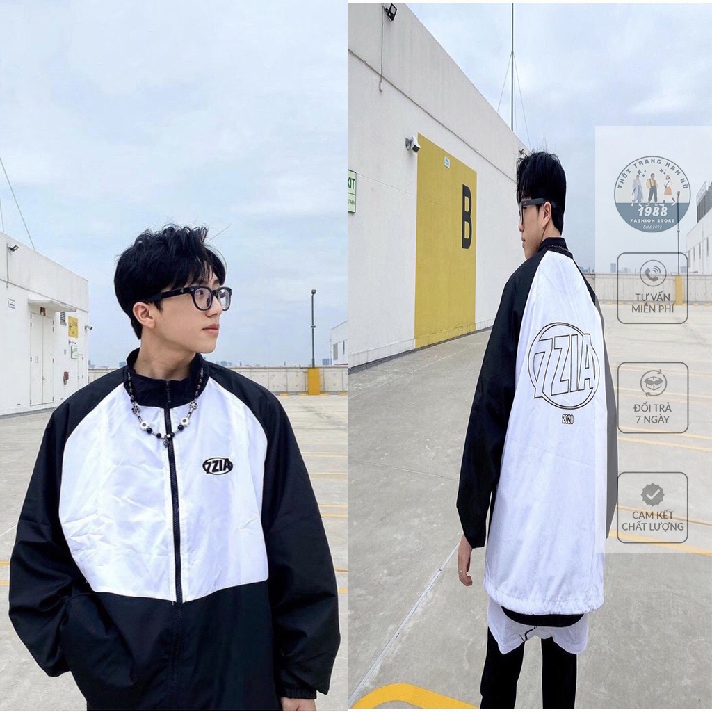 Áo Khoác Gió TMS 7ZIA, Áo Khoác Mùa Đông Unisex Form Rộng