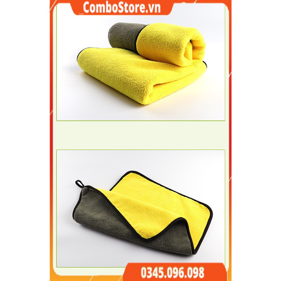 Khăn lau ô tô xe hơi đa năng 2 lớp siêu dày siêu thấm