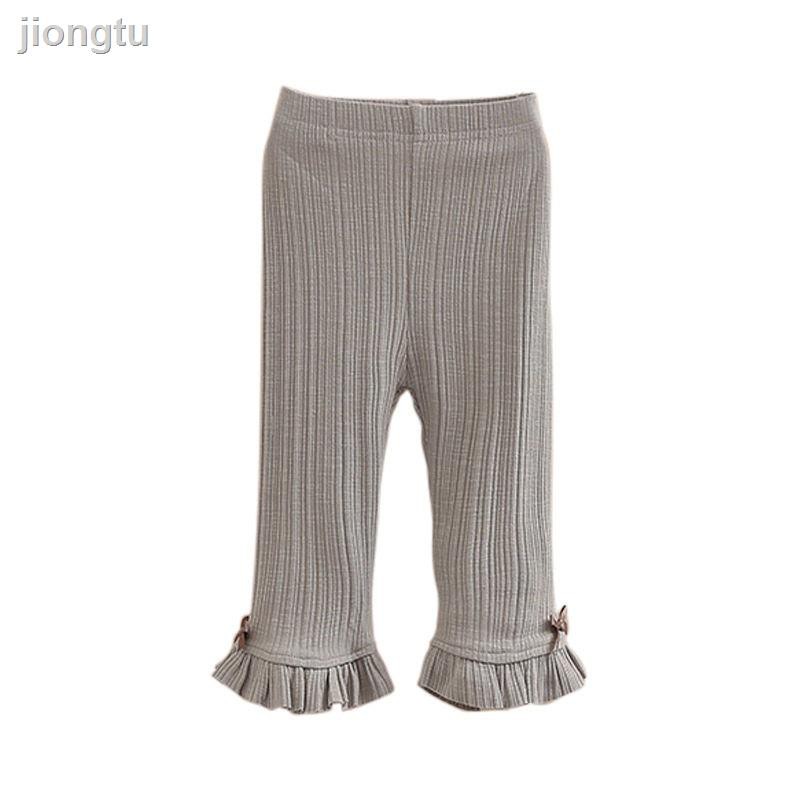 Quần Legging Ngắn Mùa Hè Đính Nơ Cho Bé Gái Kzb216