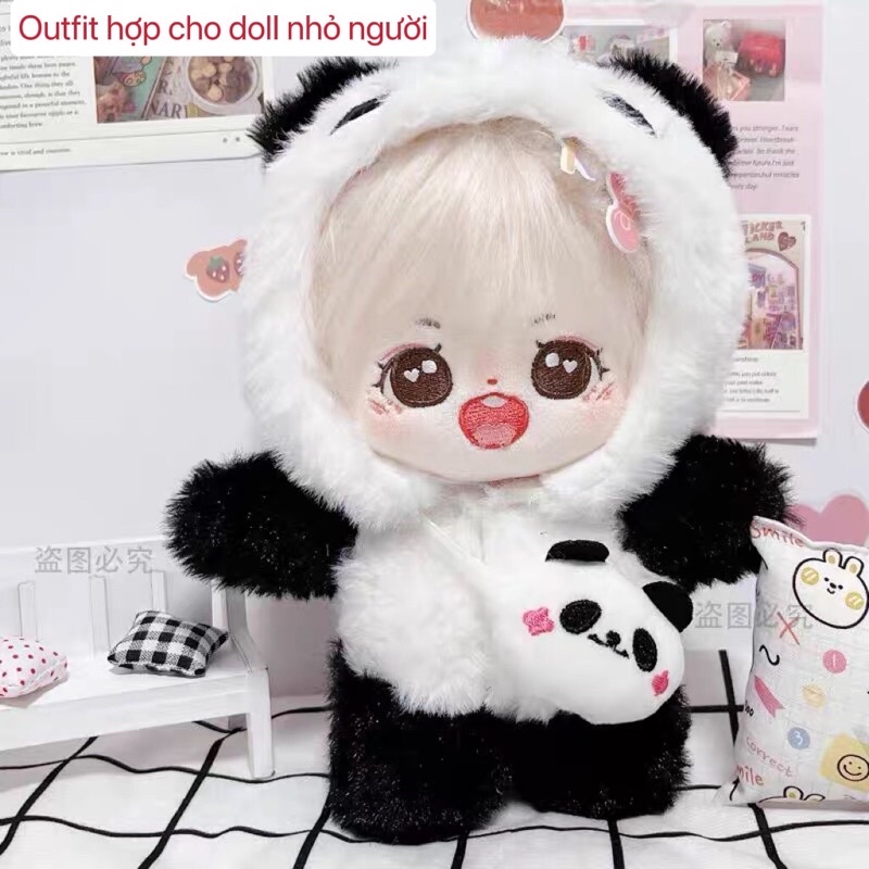 Bộ Gấu trúc cho doll (hàng sẵn)