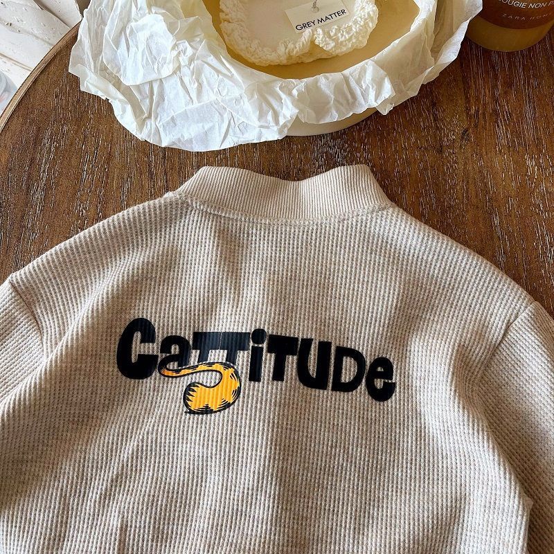 Áo Khoác Mềm Phối Khóa Kéo Họa Tiết Hoạt Hình Phong Cách Hàn Quốc Cho Bé Gái