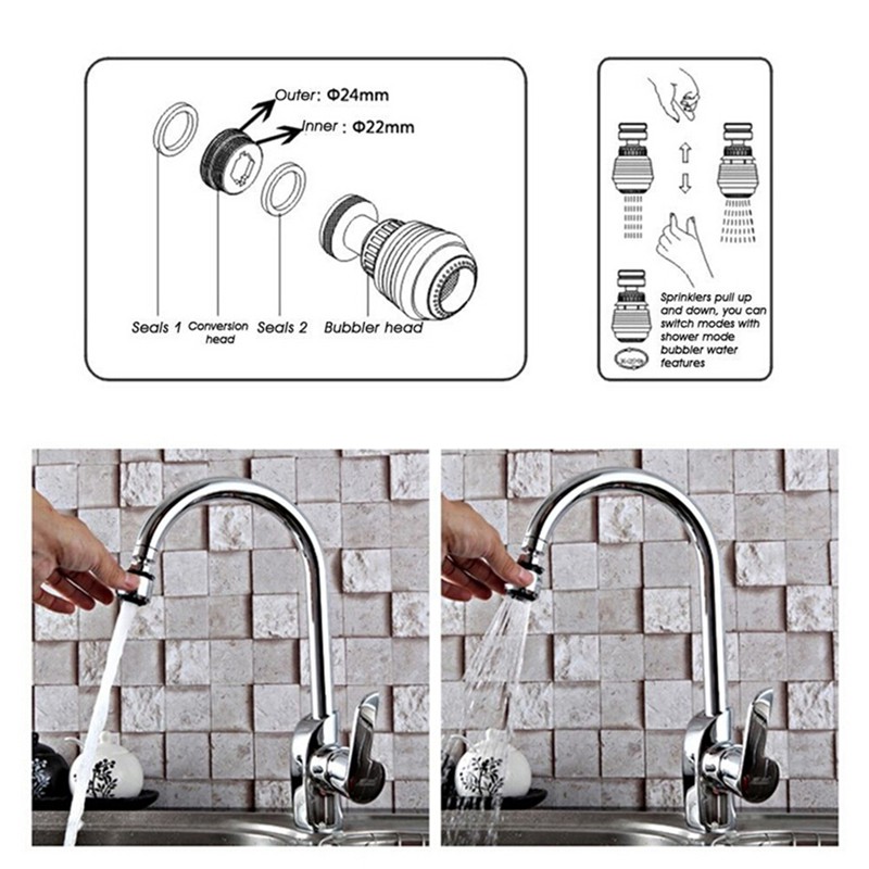 Vòi Nước Đa Năng Tiết Kiệm Nước Cho Nhà Bếp / Phòng Tắm