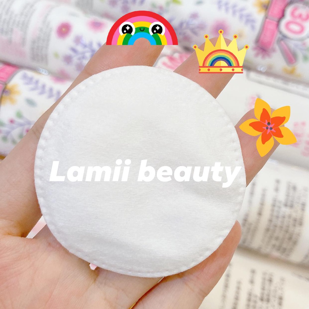 Bông tẩy trang KOKIMI bịch vuông 260 miếng& cây tròn 155 miếng - LAMII BEAUTY