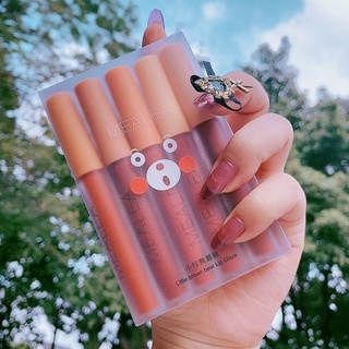 Set 5 Cây Son Kem Lì VONGEE Phiên Bản Mới Cao Cấp 2021 Mịn Mượt Như Nhung Và Không Khô Môi 