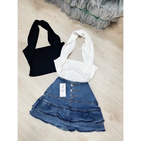 Áo chéo cổ mặc 4 kiểu chất thun borip - uk alohashop91