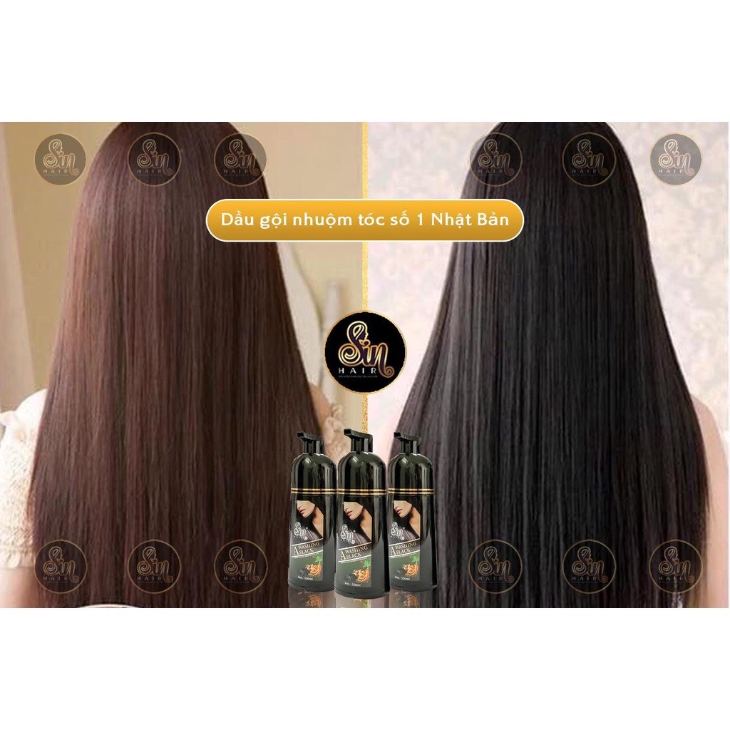 Dầu Gội SIN HAIR Chính Hãng }Dầu Gội Phủ Bạc SIN HAIR Nhật Bản Giảm Gàu Rụng Tóc Tạo Ẩm Giảm Gẫy Rụng