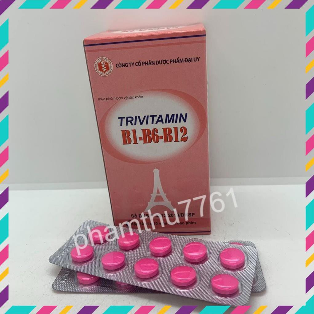 [Bán chạy] Trivitamin B1-B6-B12 ĐẠI UY