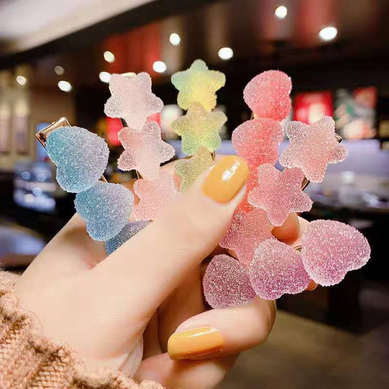 Bộ 2 Kẹp Tóc Màu Kẹo Ngọt Ngào Dễ Thương