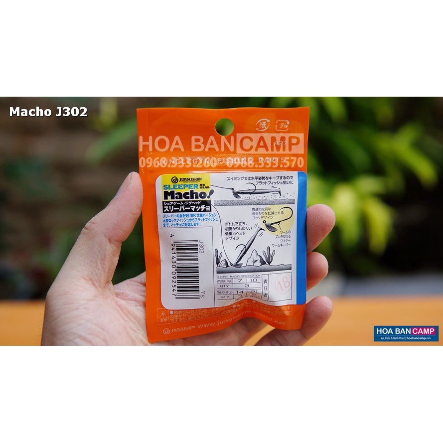 Lưỡi Câu Jig Head SLEEPER Macho J302 | 7g - 3 chiếc/ vỉ