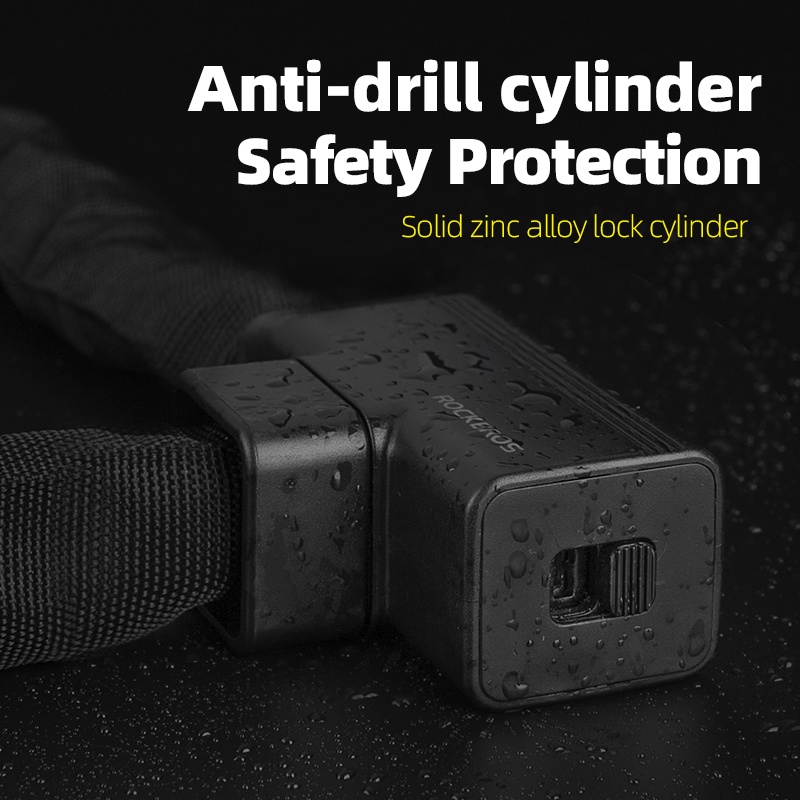 Rockbros Dây Khóa Xe Đạp Chống Trộm An Toàn Tiện Lợi