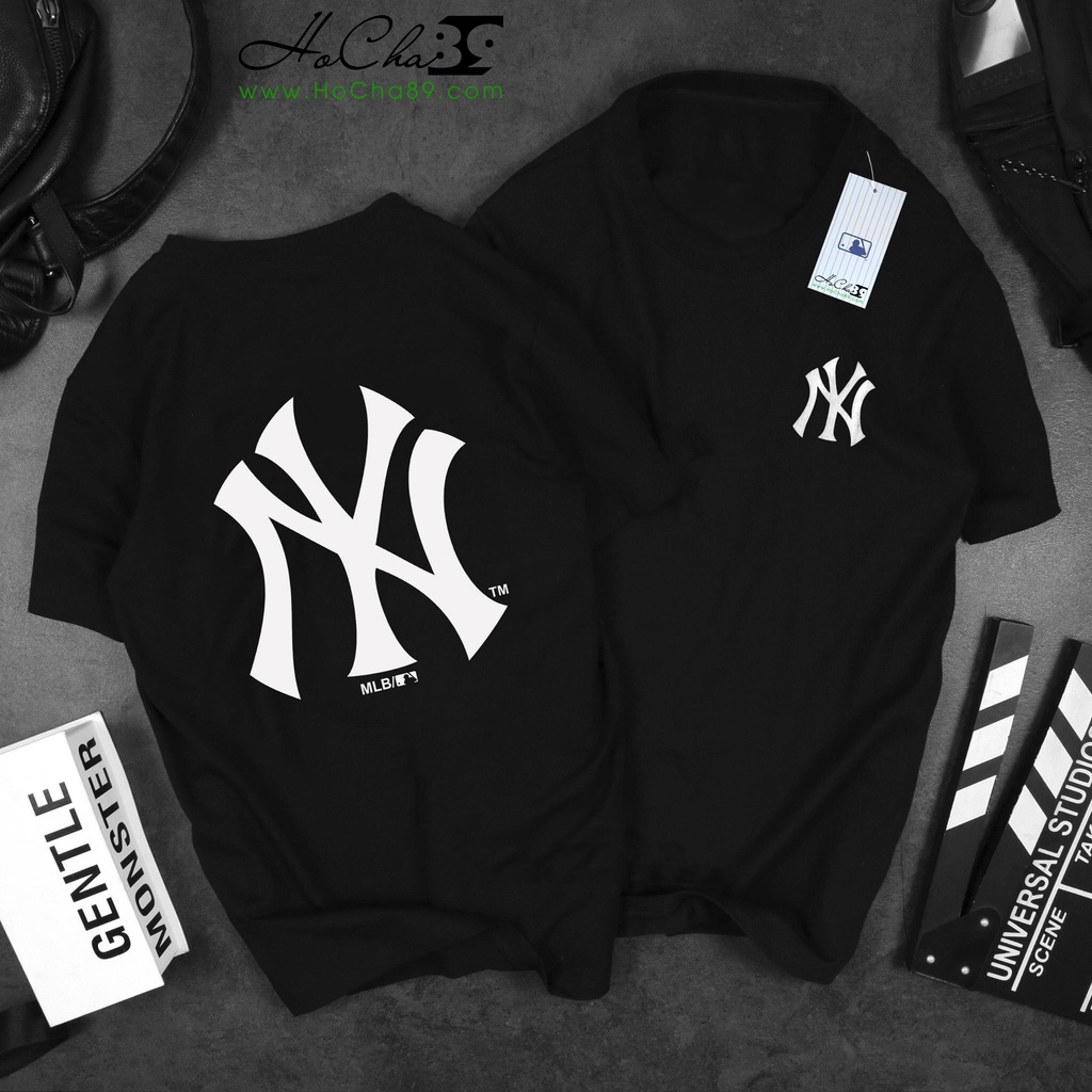 Áo Thun Hot NY MLB cotton Unisex, áo phông form rộng thoáng mát