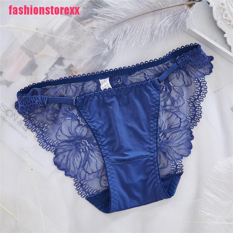 FA Sexy Transparent Panties Women Mesh Lace Solid Briefs Casual Seamless Underpanty | BigBuy360 - bigbuy360.vn