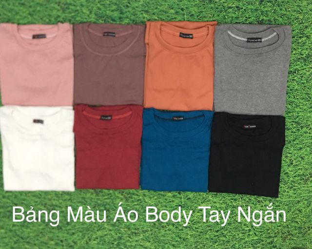Áo Thun Gân Ôm Body Tay Ngắn Nhiều Màu  | BigBuy360 - bigbuy360.vn