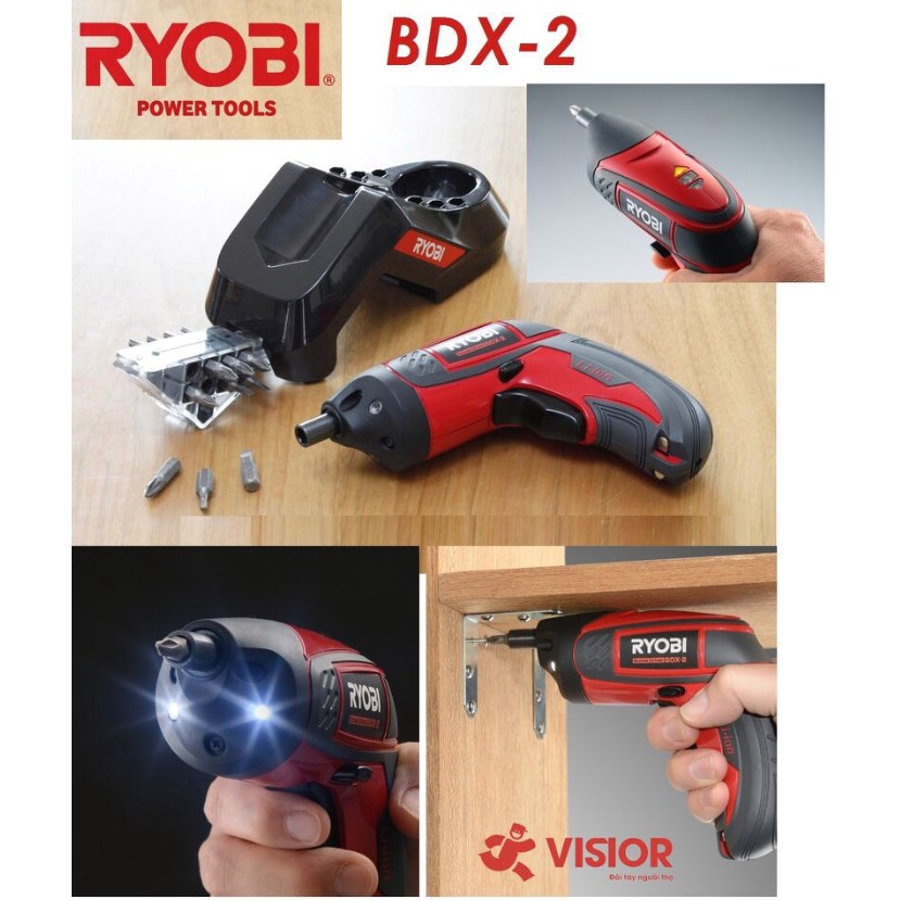 BN. Máy vặn vít dùng pin Ryobi BDX-2 3.6V