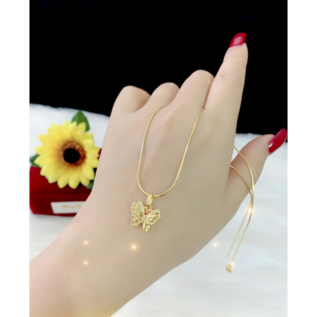 Dây chuyền nư xi dát vàng 18k EKP623