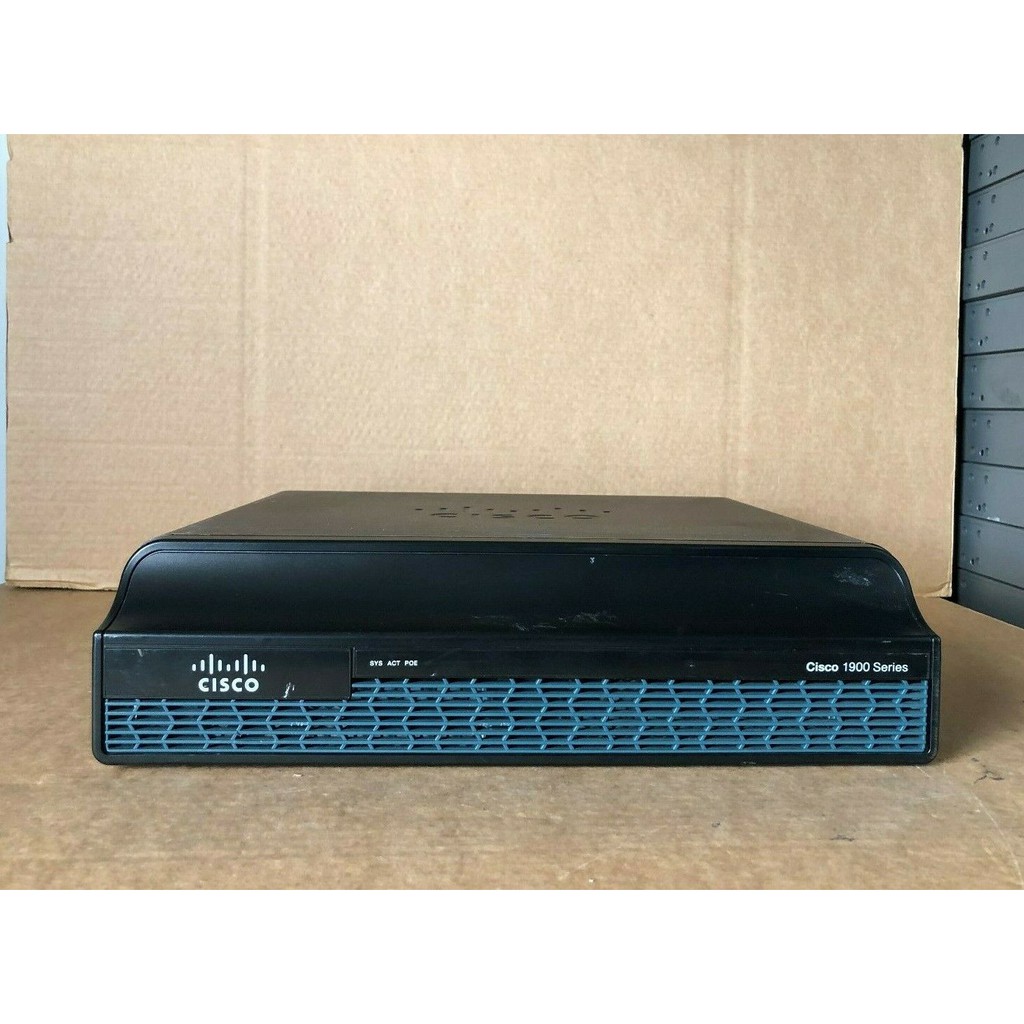 Router Cisco 1941/K9 w / 2 GE, 2 khe cắm EHWIC, 256MB CF, 512MB DRAM, License DATAK9 - Hàng chính hãng