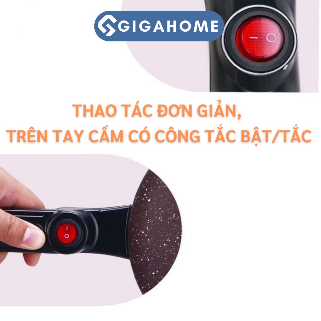 Chảo Điện Làm Bánh Crepe, Bánh Tráng Đa Năng GIGAHOME Siêu Chống Dính 10227
