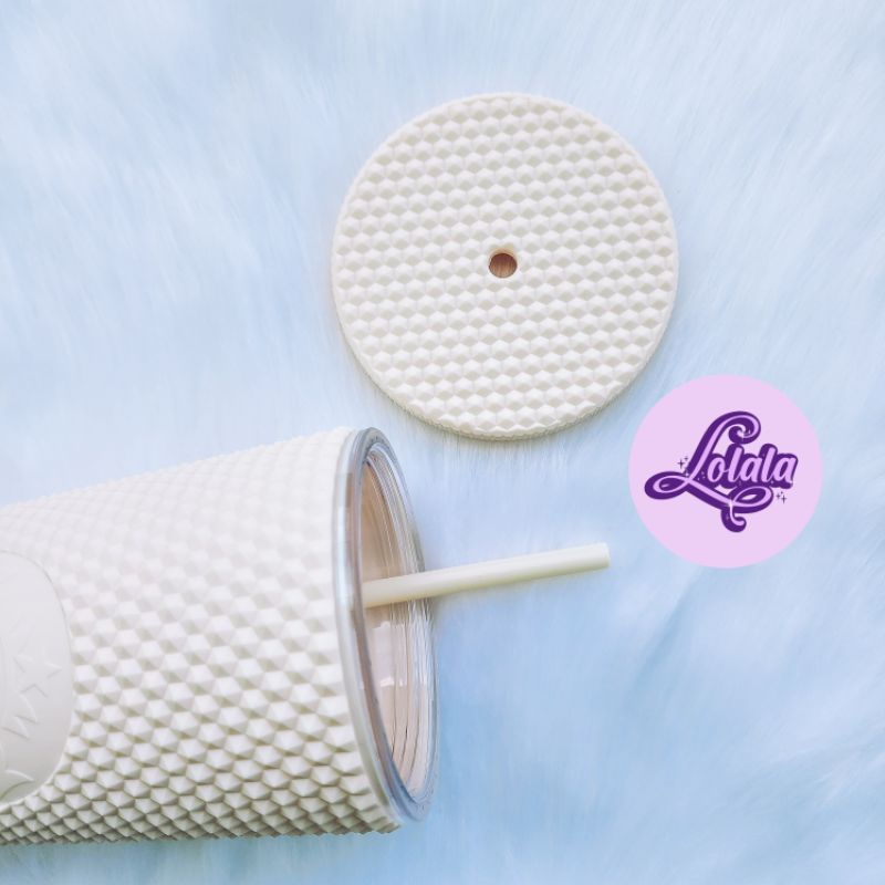 Ly Starbucks Matte White Studded China 24oz 710ml