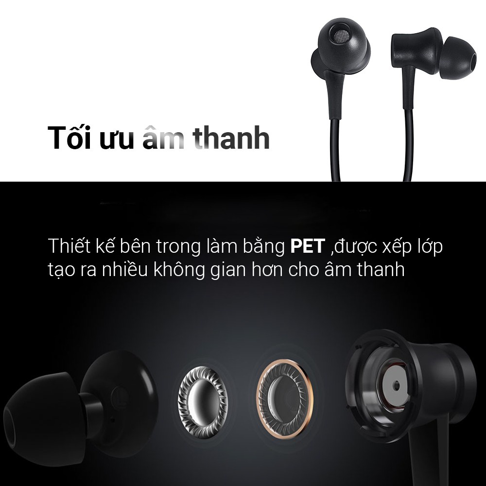 Tai nghe Xiaomi Piston iron 4.0, Tai nghe nhét tai siêu hay chính hãng bảo hành 1 đổi 1.