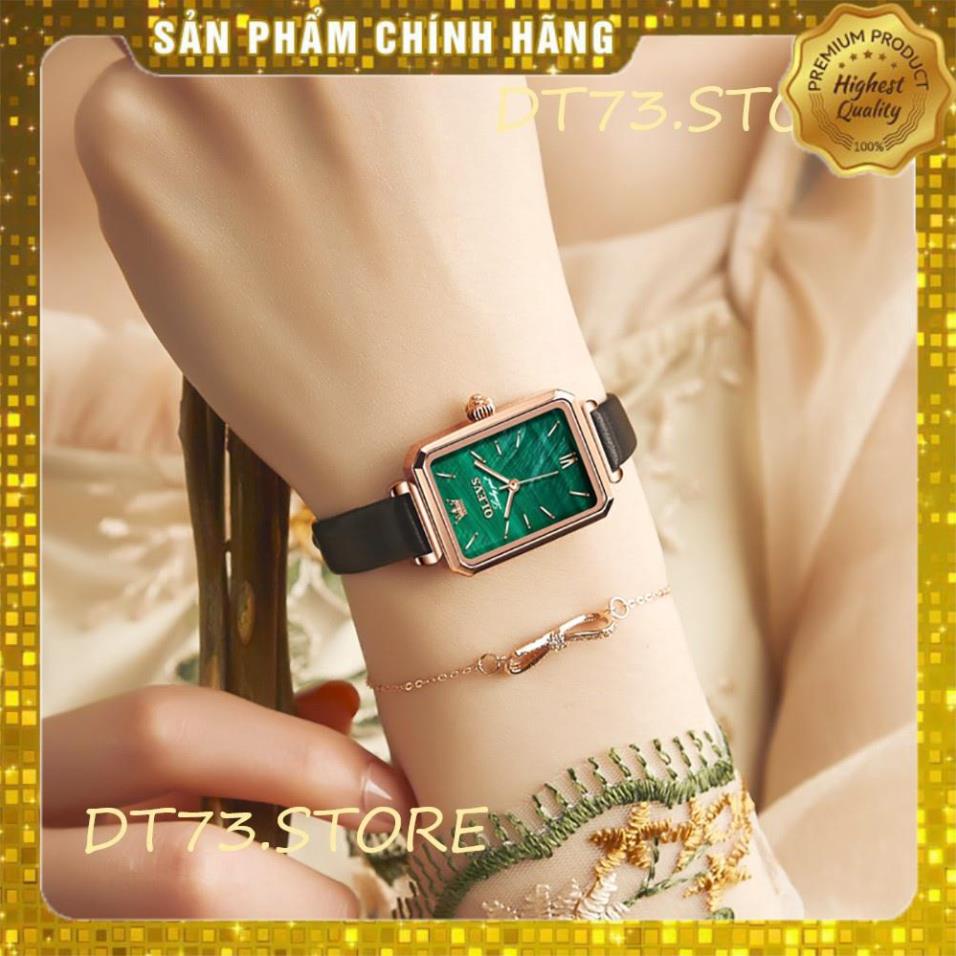 Đồng Hồ OLEVS 6624 Dây Da/Thép Không Gỉ Mặt Vuông chống vô nước Trẻ trung Thời Trang Cho Nữ