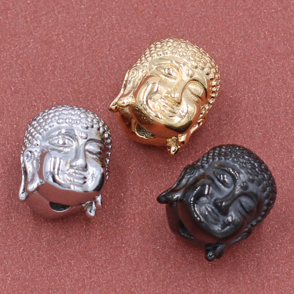 Chuỗi tay san hô xanh biển sọc 10 ly - Vòng chuỗi Như lai inox VSHXBSNLBKT10