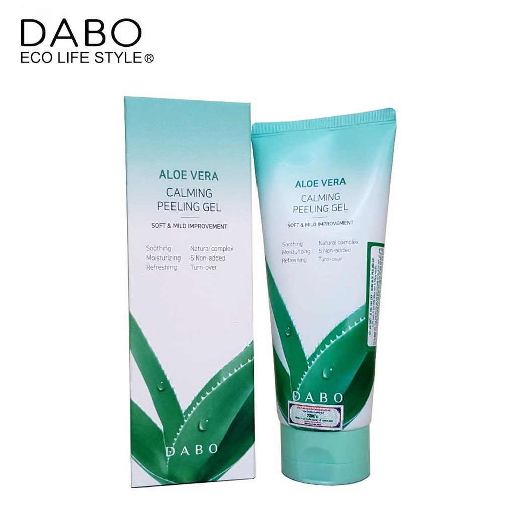 TẨY TẾ BÀO CHẾT LÔ HỘI CAO CẤP ALOE VERA CALMING PEELING GEL DABO 180ML