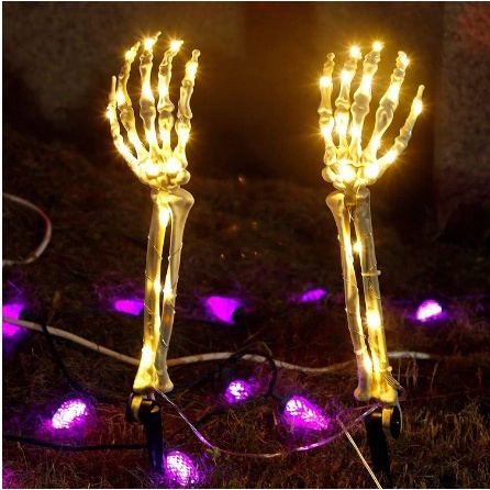 Bộ 2 Đèn Led 40 Bóng Hình Bộ Xương Trang Trí Halloween