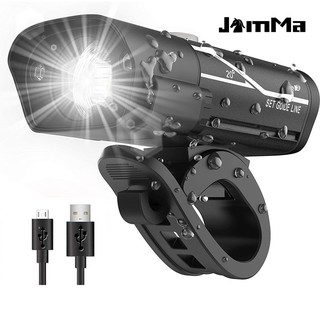 Đèn pha xe đạp sạc USB có 5 chế độ chiếu sáng