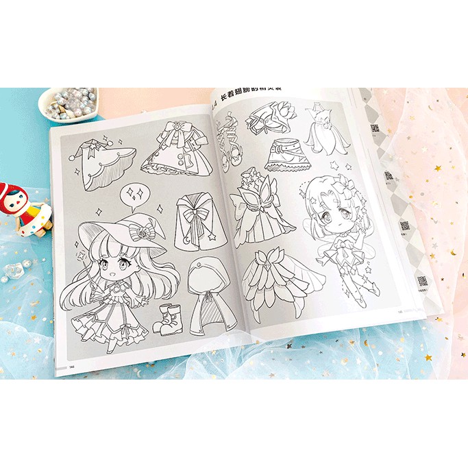 [Michi Art Store] Chibi Xanh Tựu Cú Liễu - Artbook nghệ thuật tranh minh họa hướng dẫn kỹ thuật vẽ