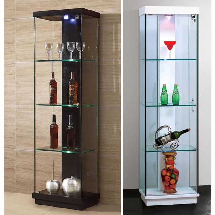 Tủ Trang Trí Kính Gỗ Cao Su Sang Trọng Nhập Khẩu Hhp-Tr302-0.5 Cao Cấp