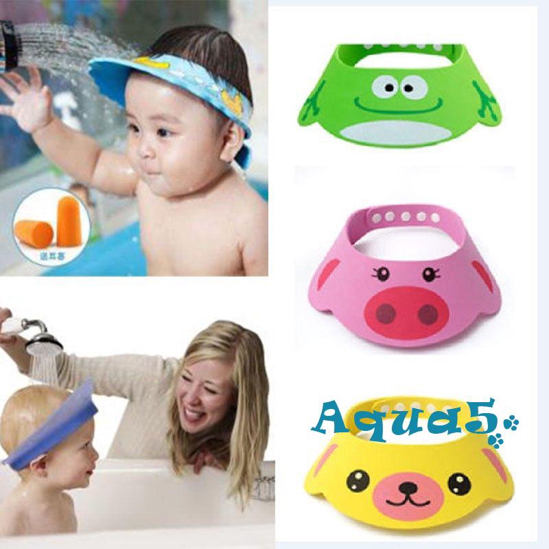 Mũ Chắn Nước Khi Gội Đầu Cho Bé