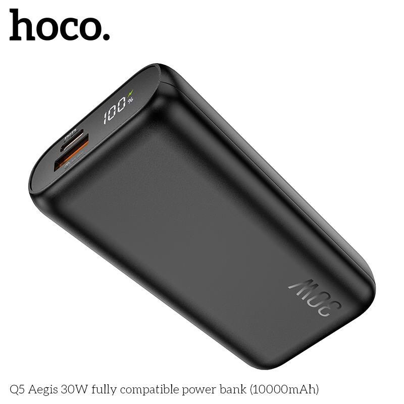 Sạc dự phòng Hoco Q5 10000mah sạc nhanh 30W công nghệ sạc nhanh QC3.0 PD VOOC hàng chính hãng bảo hành 12 tháng