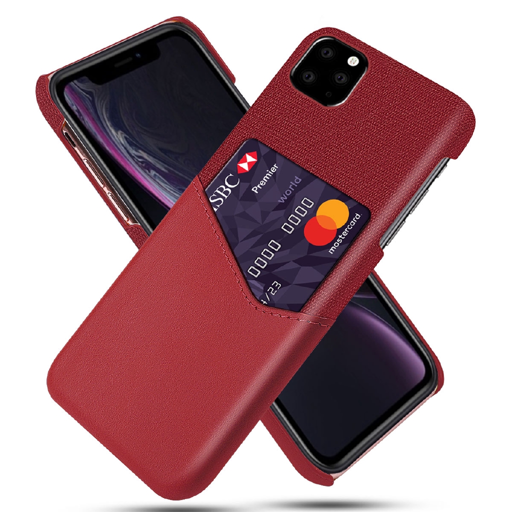 Ốp điện thoại da có khe cắm thẻ chống va đập thích hợp cho iPhone 12 Mini 12 Pro Max 11 XS Max XR 6 7 8 Plus SE 2020