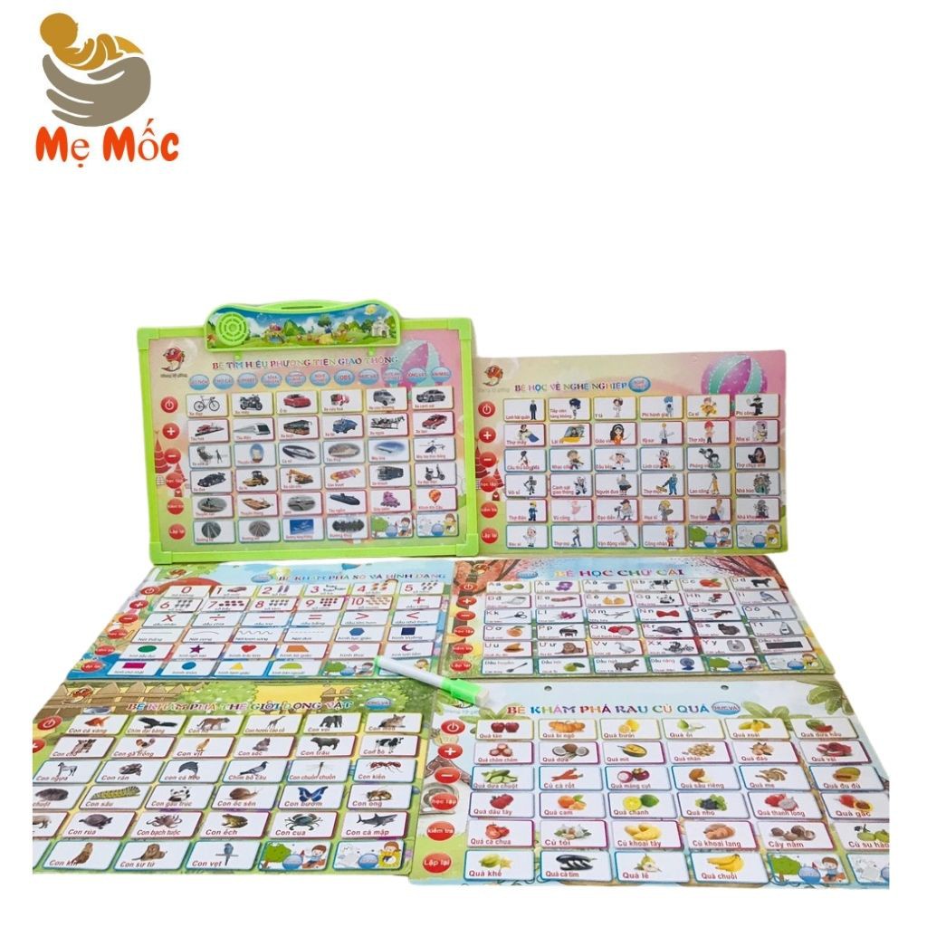 Bảng Học Điện Tử Thông Minh 5 tờ giúp con phát triển toàn diện