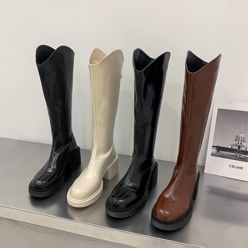 (HÀNG ORDER/ Ảnh thật) Boots cao cổ chữ V che bắp ulzzang