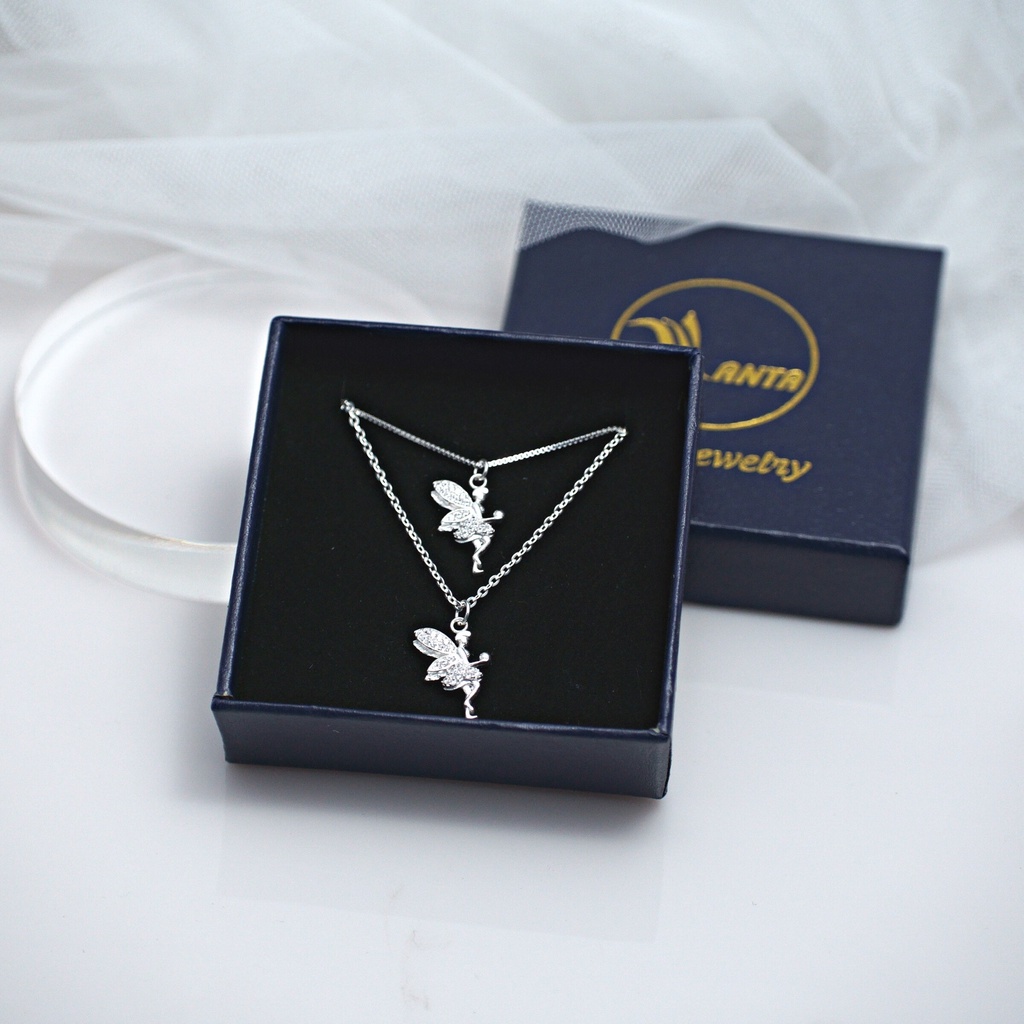 Dây chuyền bạc ATJ9082 thiết kê mặt thiên thần cao cấp , vòng cổ Angel Necklace -  ANTA Jewelry