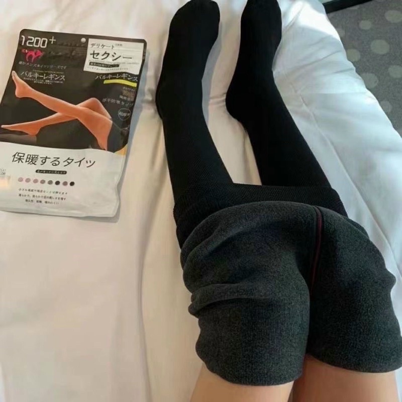 Quần tất nữ len tăm lót lông nỉ xuất Nhật siêu ấm hàng cao cấp