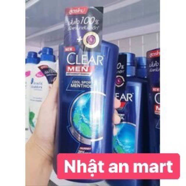 Dầu Gội Clear Men Bạc Hà 480ml Thái Lan