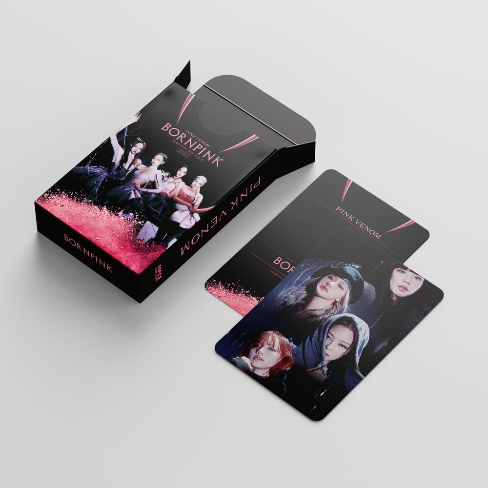 Hộp 54 tấm BLACK PINK thẻ ảnh nhóm nhạc  album ảnh  2022 BORN PINK  LOMO card