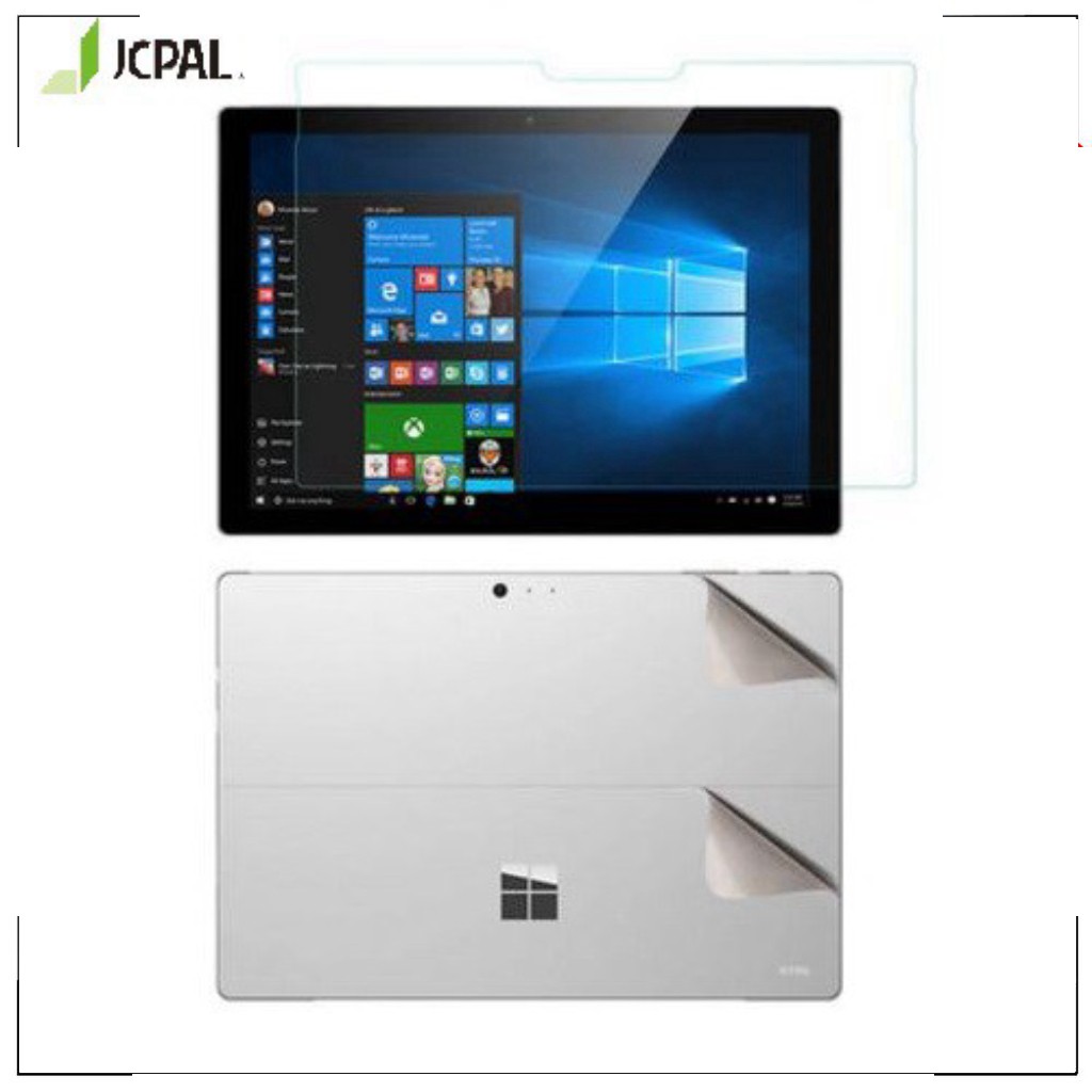 HOT -  Bộ kính cường lực+dán lưng Surface Pro4, 5,6 (2017/2018) chính hãng JCPAL ( 2 màu)