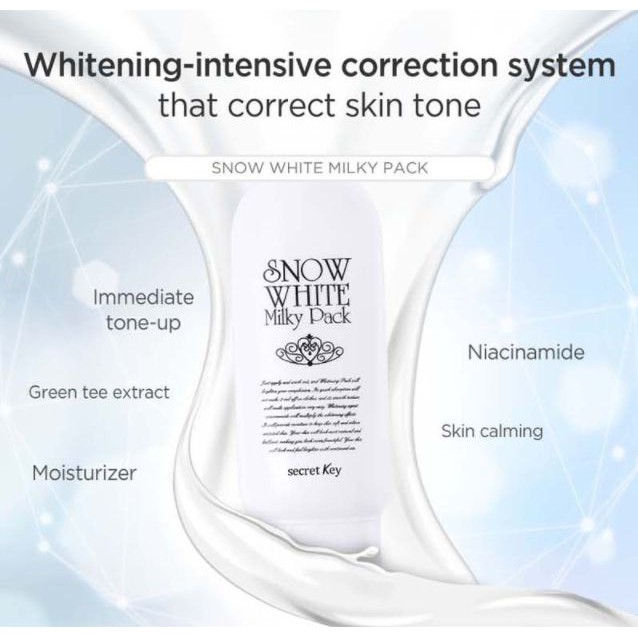Gói sữa tắm Secret Key bạch tuyết làm trắng da toàn thân 200g