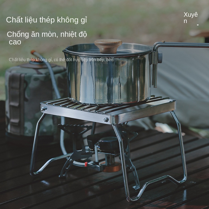 Vỉ Nướng Mini Bằng Thép Không Gỉ Có Thể Gấp Gọn Tiện Dụng Đứng