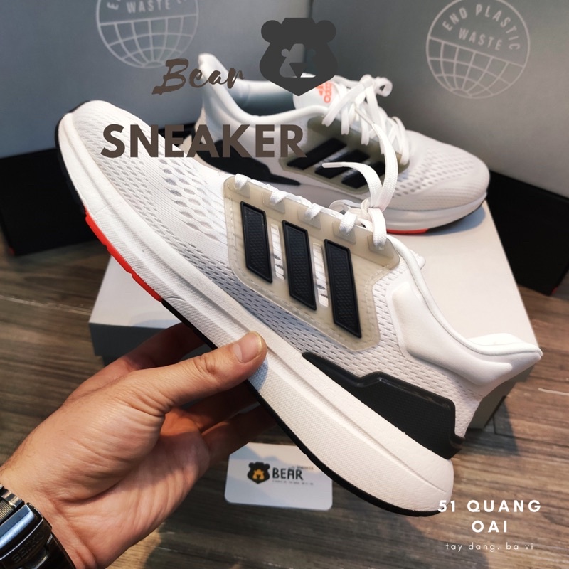 [Bear.sneaker] Giày Running shoes eq2021 trắng cam hàng cao cấp- Best quality [Dòng running shoes siêu mượt]