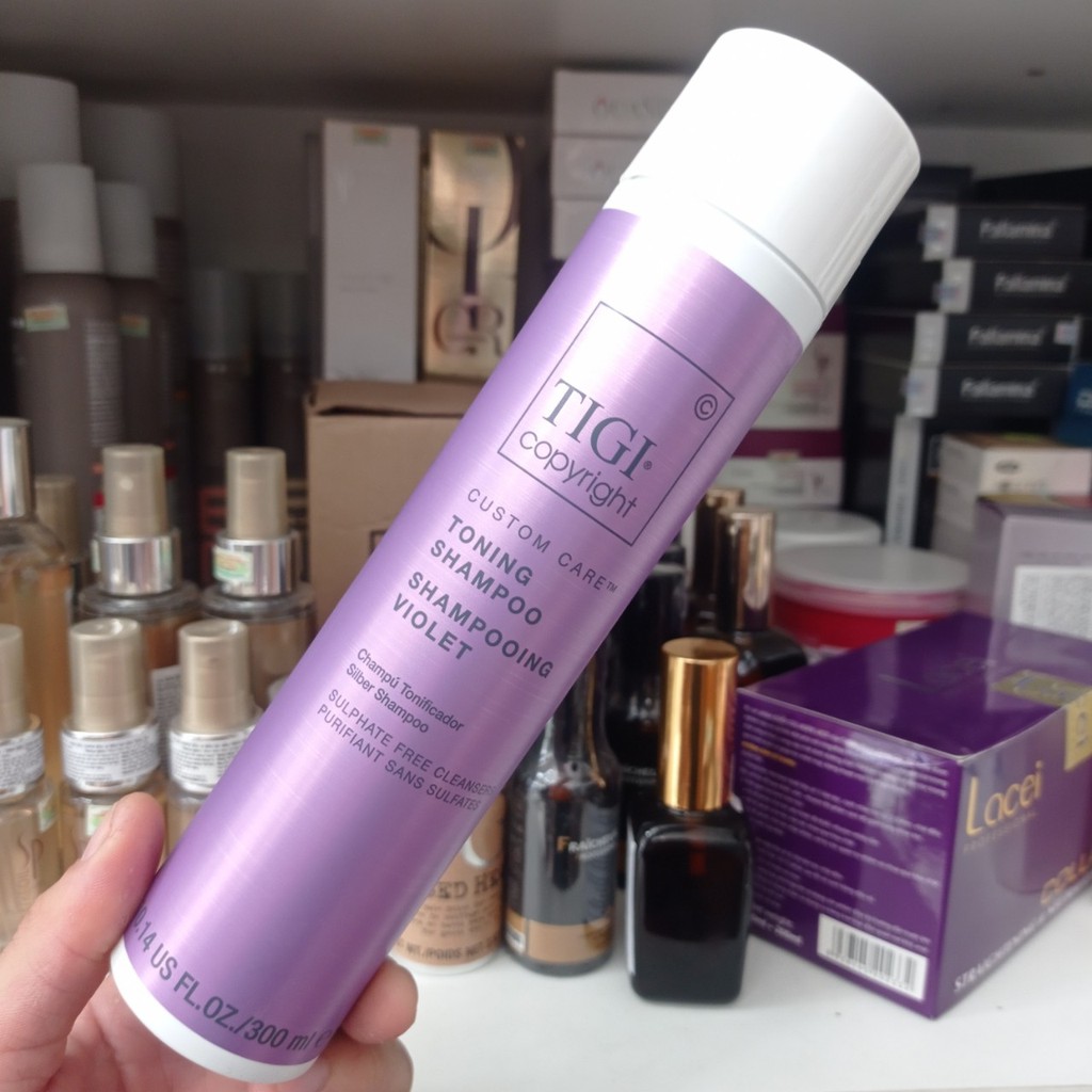 💖💖Dầu Gội Tím Khử Vàng Dành Cho Tóc Tẩy Tigi Copyright Toning Shampoo 300ml